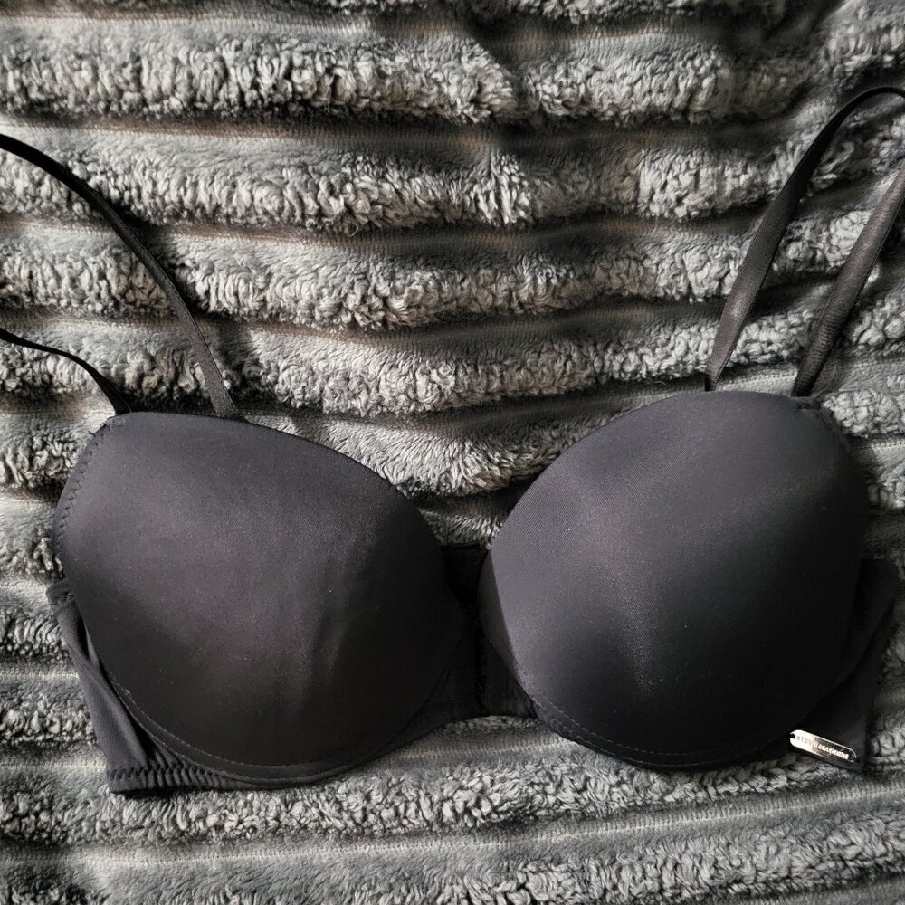 NWOT STEVE MADDEN BLACK UNDERWIRE BRA SZ 36C
